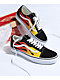 Vans Old Skool Flame Black & White Skate Shoes - Thumbnail image 1 of 7