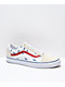 Vans Old Skool Print White, Blue & Red Skate Shoes - Thumbnail image 1 of 5