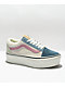 Vans Old Skool Stackform Blue & Pink Sherpa Platform Shoes