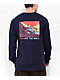 Vans Outdoor Club Navy Long Sleeve T-Shirt - Thumbnail image 1 of 3