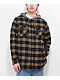 Vans Parkway II Black & Yellow Woven Hooded Flannel Shirt - Thumbnail image 1 of 4