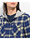 Vans Parkway II Blue Depths & Winter Pear Hooded Flannel Shirt - Thumbnail image 2 of 4