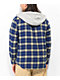 Vans Parkway II Blue Depths & Winter Pear Hooded Flannel Shirt - Thumbnail image 4 of 4