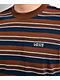 Vans Pismo Stripe Brown & Blue Knit Boxy T-Shirt - Thumbnail image 3 of 4