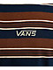 Vans Pismo Stripe Brown & Blue Knit Boxy T-Shirt - Thumbnail image 4 of 4