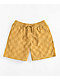 Vans Range Checkered Corduroy Tan Skate Shorts - Thumbnail image 4 of 6