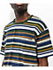 Vans Sable Green, Blue & Yellow Stripe T-Shirt - Thumbnail image 3 of 3
