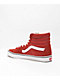 Vans Sk8-Hi Bossa Nova Red Skate Shoes - Thumbnail image 2 of 4