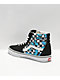 Vans Sk8-Hi Butterfly Check Black & White Skate Shoes