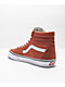 Vans Sk8-Hi Color Theory Burnt Ochre Skate Shoes - Thumbnail image 2 of 4