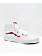 Vans Sk8-Hi Pop Classic White & Red Skate Shoes
