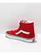 Vans Sk8-Hi Racing Red & White Skate Shoes - Thumbnail image 2 of 4