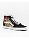 Vans Sk8-Hi Santa Flame Black Skate Shoes - Thumbnail image 1 of 4