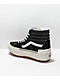 Vans Sk8-Hi Stacked Black, White & Gum Platform Shoes - Thumbnail image 2 of 4