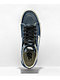Vans Sk8-Hi Tapered Denim Embroidery Navy Blue & White Skate Shoes 