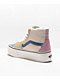 Vans Sk8-Hi Tapered Stackform Blue & Pink Sherpa Platform Shoes