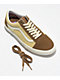 Vans Skate Old Skool Brown Nubuck Leather Canvas Skate Shoes