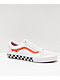 Vans Skate Old Skool Checkerboard White & Orange Skate Shoes - Thumbnail image 1 of 5