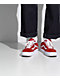 Vans Skate Old Skool Red & White Suede Skate Shoes video