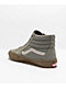 Vans Skate Sk8-Hi Khaki & Gum Skate Shoes - Thumbnail image 2 of 4