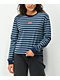 Vans Skate Stripe Blue & Black Long Sleeve T-Shirt