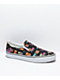 Vans Slip-On Black & Neon Skate Shoes 