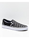 Vans Slip-On Black & Pewter Checkered Skate Shoes - Thumbnail image 1 of 4
