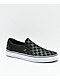 Vans Slip-On Black Checkerboard Skate Shoes