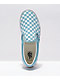 Vans Slip-On Delphinium Blue & White Checkerboard Skate Shoes - Thumbnail image 3 of 4