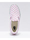 Vans Slip-On Lilac & Snow White Checkerboard Skate Shoes - Thumbnail image 3 of 4