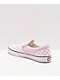 Vans Slip-On Lilac & Snow White Checkerboard Skate Shoes - Thumbnail image 2 of 4