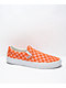 Vans Slip-On Peach Nectar Checkered Skate Shoes - Thumbnail image 1 of 4