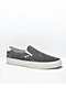 Vans Slip-On Pig Suede Grey & White Skate Shoes