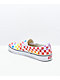 Vans Slip-On Rainbow Checkerboard Skate Shoes