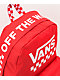 Vans Sporty Realm mochila de cuadros rojos