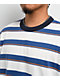 Vans Sun Swirl Stripe White & Blue Boxy Crop T-Shirt - Thumbnail image 3 of 3