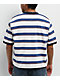 Vans Sun Swirl Stripe White & Blue Boxy Crop T-Shirt - Thumbnail image 2 of 3