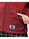 Vans Tommy Burgundy Fleece Zip Jacket - Thumbnail image 3 of 4