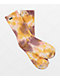 Vans Yellow & Brown Tie Dye Crew Socks