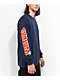 Venture Throw Sleeves Navy Long Sleeve T-Shirt - Thumbnail image 2 of 4