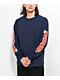 Venture Throw Sleeves Navy Long Sleeve T-Shirt - Thumbnail image 1 of 4