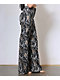 Vibrant Dark Wood Camo High Rise Wide Leg Jeans - Thumbnail image 3 of 3