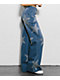Vibrant miu Star Rhinestone Blue Wide Leg Jeans - Thumbnail image 3 of 3