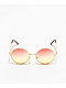Vintage Round Orange & Yellow Sunglasses - Thumbnail image 2 of 2