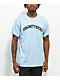 Virginity Rocks Arch camiseta azul de Danny Duncan.