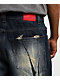Vitriol Abyss Grime Dark Blue Wash Baggy Jeans - Thumbnail image 5 of 8