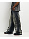 Vitriol Abyss Grime Dark Blue Wash Baggy Jeans - Thumbnail image 6 of 8