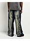 Vitriol Abyss Grime Dark Blue Wash Baggy Jeans - Thumbnail image 2 of 8