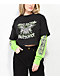 Vitriol Alexie Butterfly Green & Black 2fer Long Sleeve T-Shirt