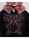 Vitriol Anya Black Faux Fur Crop Zip Hoodie - Thumbnail image 3 of 6